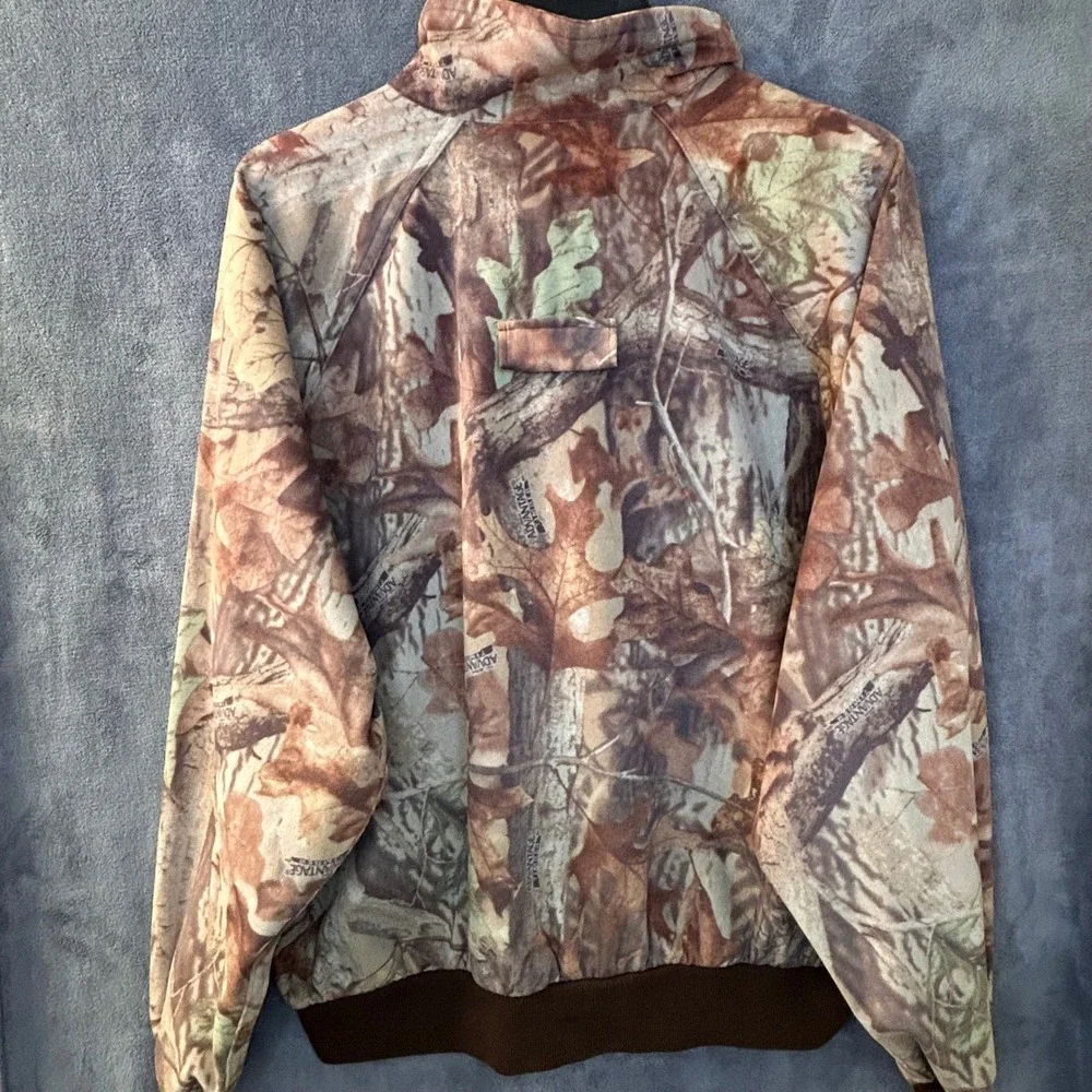 Vintage Woolrich Men's XL Outdoor Guide Saddlecloth Camo Jacket Full Zip Hunting
